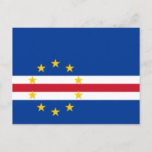 Carte Postale Cap-Vert Drapeau CV