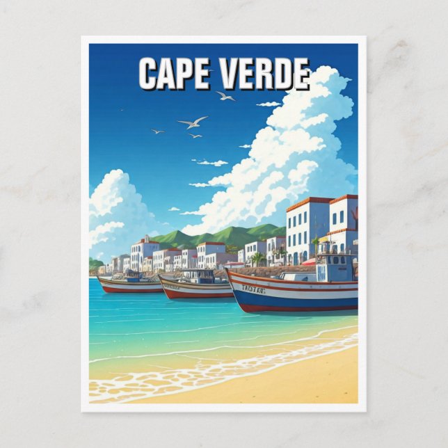 Carte Postale Cap Vert Voyage (Devant)