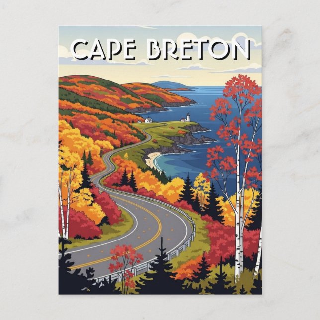 Carte Postale Cape Breton Island Canada Wildflowers (Devant)