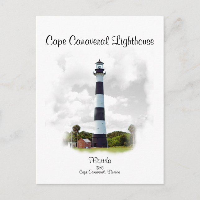 CARTE POSTALE CAPE CANAVERAL LIGHTHOUSE (Devant)