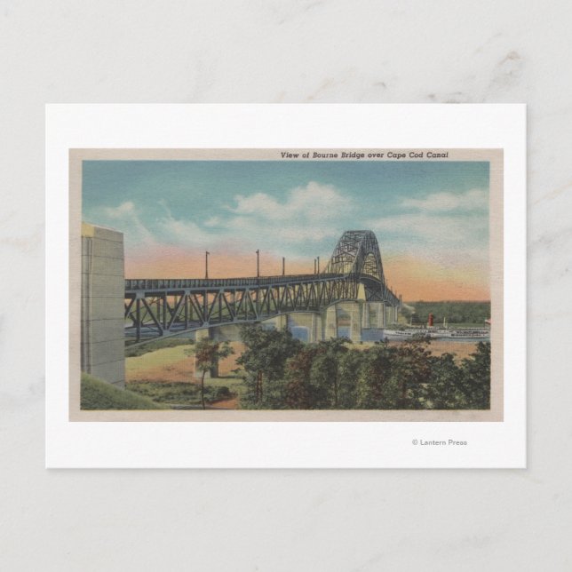 Carte Postale Cape Cod, MassachusettsVue du pont Bourne (Devant)