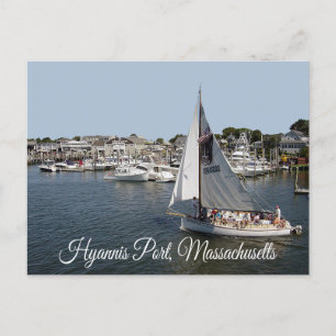 Carte Postale Cape Cod, Port de Hyannis, Massachusetts USA