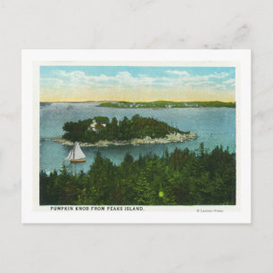 Carte Postale Cape Elizabeth Vue de deux phares