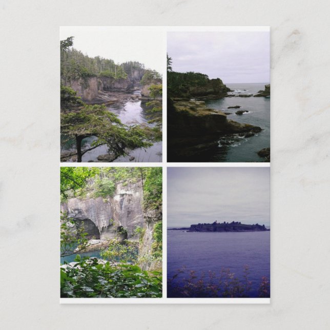 Carte Postale Cape Flattery collage (Devant)
