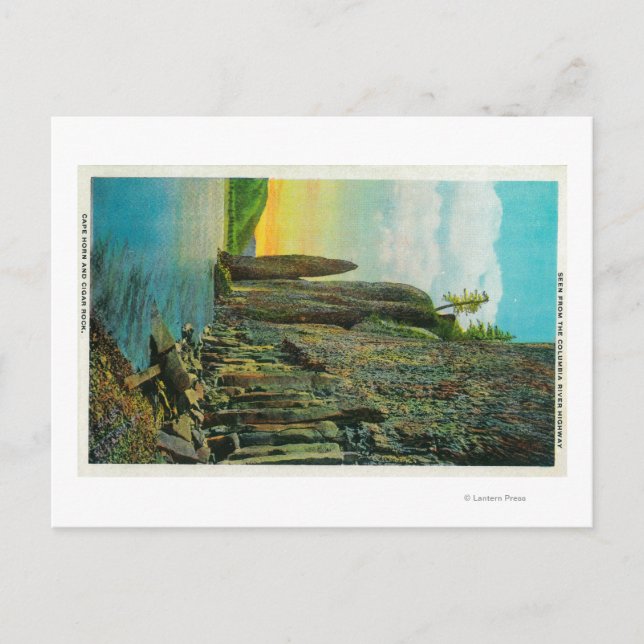 Carte Postale Cape Horn et Cigar Rock sur Columbia River (Devant)