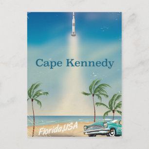 Carte Postale Cape Kennedy, Floride États-Unis impression de voy