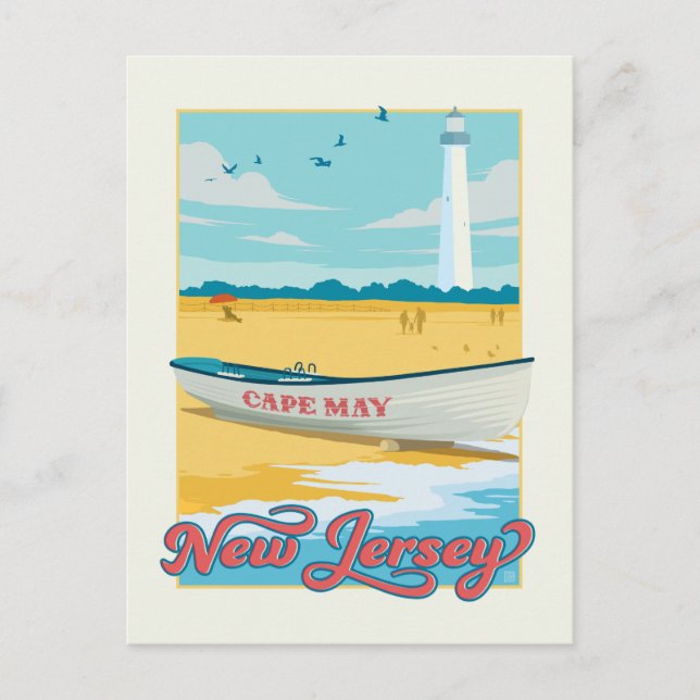 Carte Postale Cape May, New Jersey (Devant)