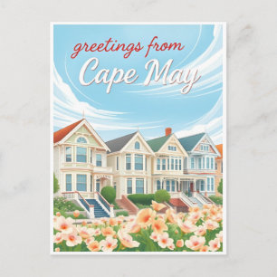 Carte Postale Cape May, New Jersey – Maisons victoriennes