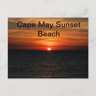Carte Postale Cape May NJ Sunset Beach