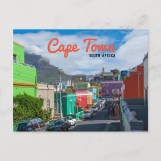 Carte Postale Cape Town - Bo Kaap maisons aux couleurs vives
