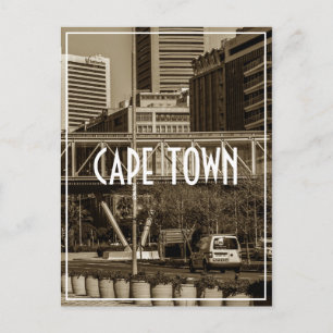 Carte Postale Cape Town Monochrome Cityscape Street Lifestyle