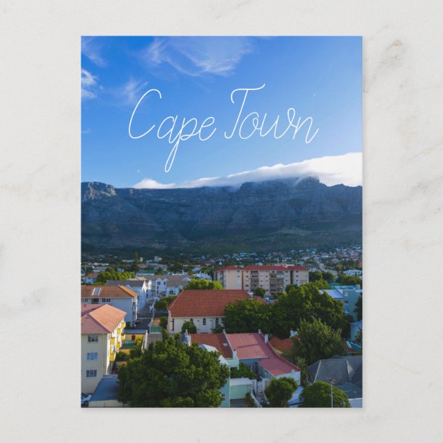 Carte Postale Cape Town Table Mountain Afrique du Sud (Devant)