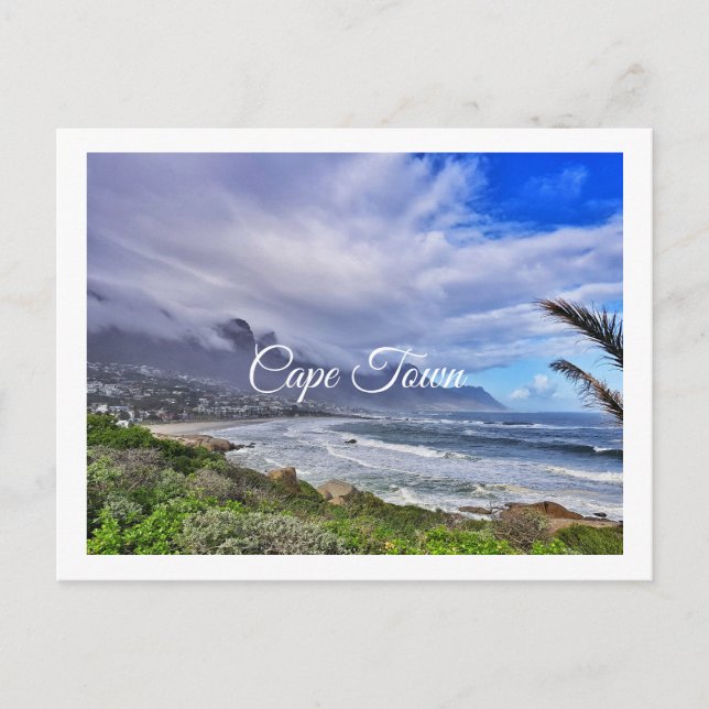 Carte Postale Cape Town Table Mountain Camps Bay Ocean (Devant)