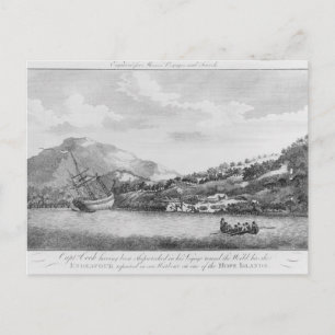 Carte Postale Capitaine Cook ayant été naufragé