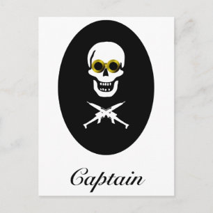 Carte Postale Capitaine de Zeppelin Pirate