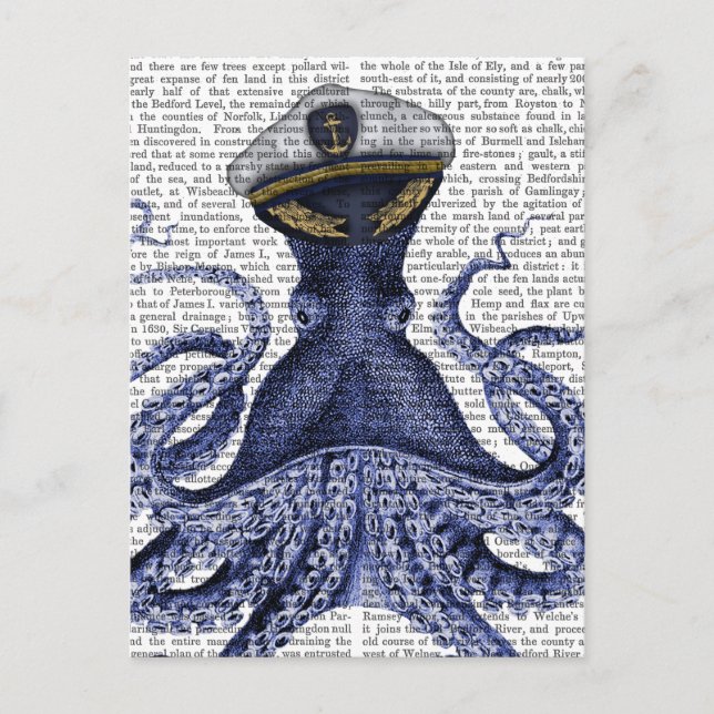 Carte Postale Capitaine Octopus (Devant)
