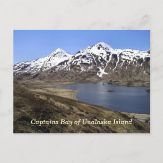 Carte Postale Capitaines Baie de l'île de l'Unalaska