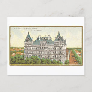 Carte Postale Capitol Building à Albany, New York, Vintage