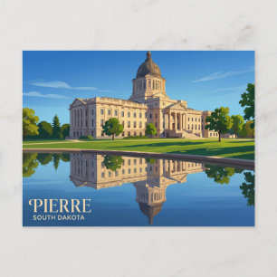 Carte Postale Capitol de l'État du Dakota du Sud États-Unis