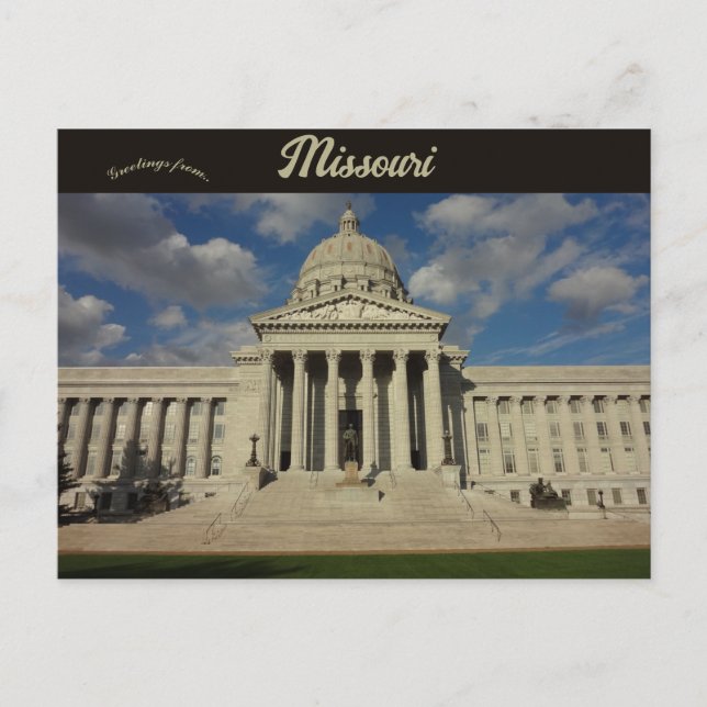 Carte Postale Capitol de l'État du Missouri Jefferson City Misso (Devant)