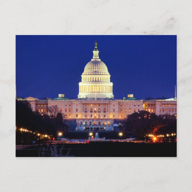 Carte Postale Capitol des Etats-Unis de Washington DC au (Devant)