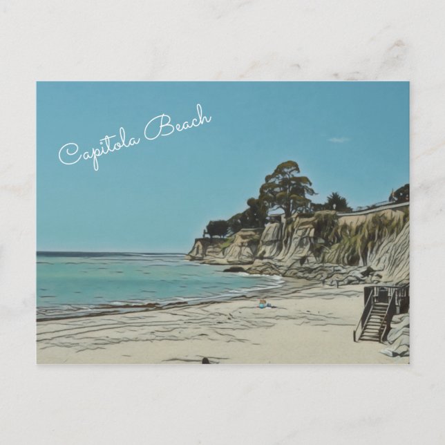 Carte Postale Capitola Beach personnalisable (Devant)