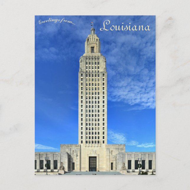 Carte Postale Capitole de l'État de Louisiane Baton Rouge Louisi (Devant)