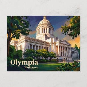 Carte Postale Capitole de l'État de Washington États-Unis