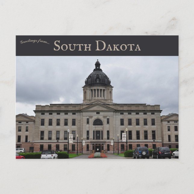 Carte Postale Capitole de l'État du Dakota du Sud Pierre Dakota  (Devant)