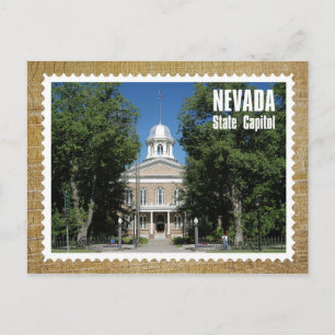 Carte Postale Capitole de l'État du Nevada, Carson City