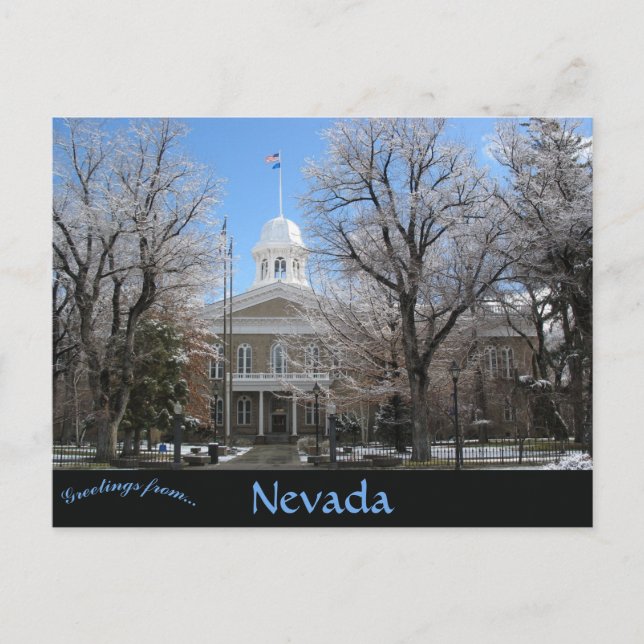 Carte Postale Capitole de l'État du Nevada Carson City Nevada (Devant)