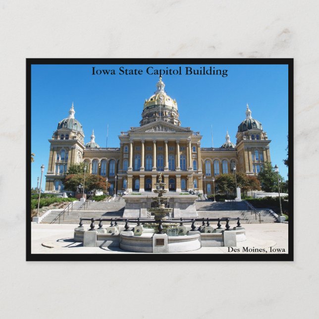 Carte Postale Capitole de l'Iowa (Devant)