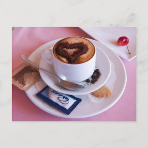 Carte Postale Cappuccino Italien Servi Avec Amour