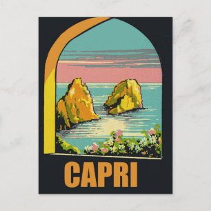Carte Postale Capri à travers l'arc