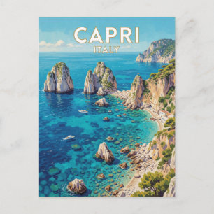 Carte Postale Capri Italie Faraglioni Scène de Voyage 🌊