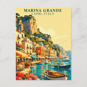 Carte Postale Capri Italie Marina Grande Port Souvenir