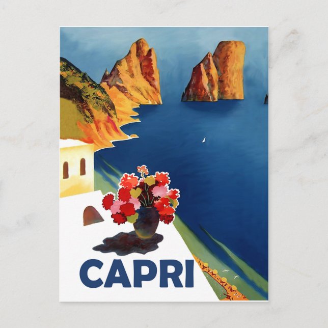 Carte Postale Capri, Italie. Voyage vintage (Devant)