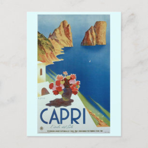 Carte Postale Capri Italie Voyage Vintage en Italie