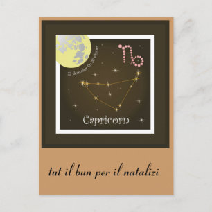 Carte Postale Capricorn 22 décembre fin 20 schaner Postkarte