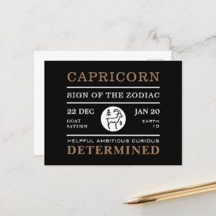 Carte Postale Capricorn Sign of the Zodiac, astrologie