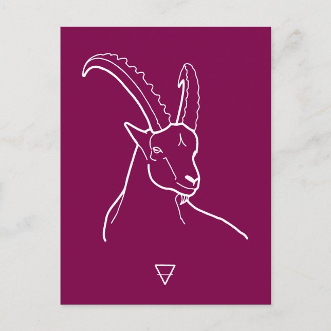 Carte Postale Capricorne (Devant)