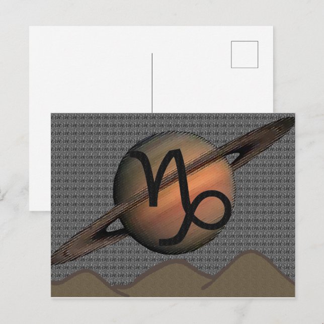 Carte postale Capricorne (Devant / Derrière)
