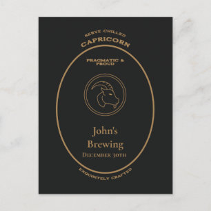 Carte Postale Capricorne Apothicaire Personnalisé Pragmatique et