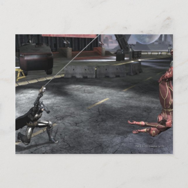 Carte Postale Capture d'écran : Batman vs Flash (Devant)