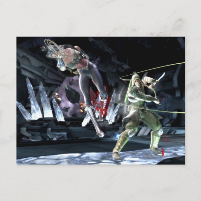 Carte Postale Capture d'écran : Wonder Woman vs Green Arrow (Devant)