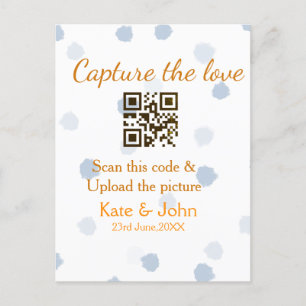 Carte Postale Capturer l'amour ajouter QR numérisation télécharg