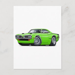 Carte Postale Capuchon à ruban C-noir Super Bee Lime 1970