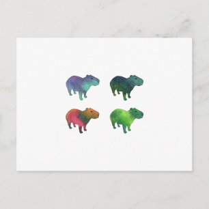Carte Postale Capybaras de l'espace