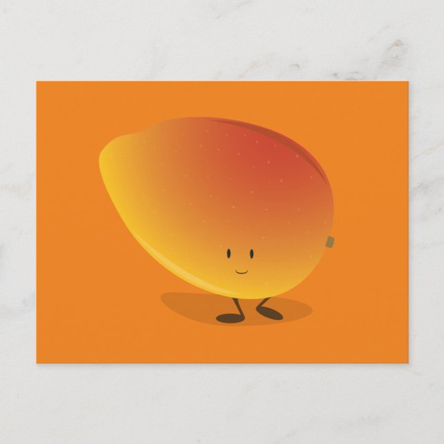 Carte Postale Caractère Mango souriant (Devant)