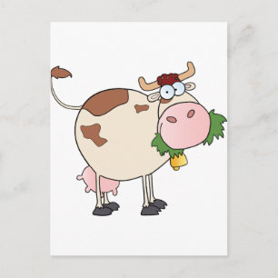 Carte Postale Caractère Vache de dessin